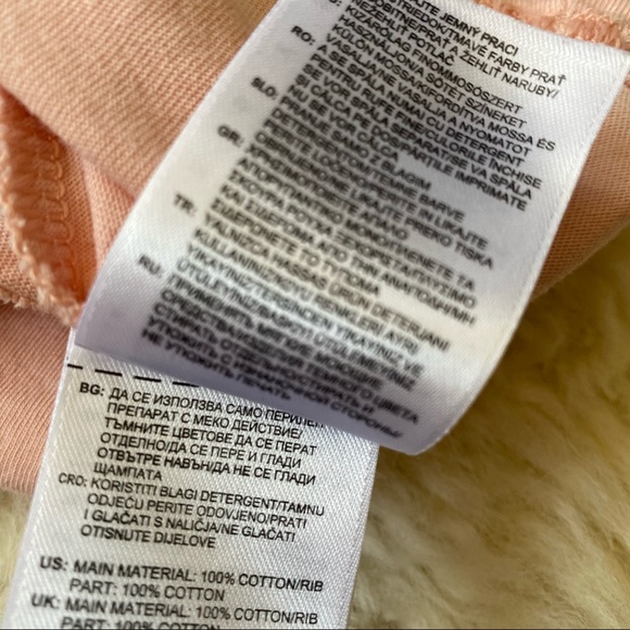 Adidas Light Peachy Pink Cotton  T-Shirt Medium - Picture 7 of 7